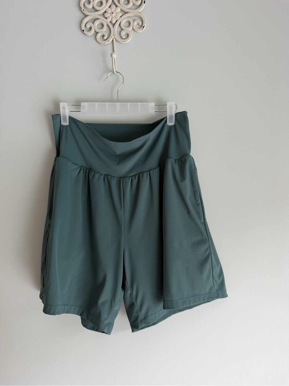 Halara High-Waist Teal Women’s Double Lined Shorts
